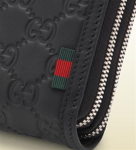 black guccissima leather gucci mens wallet|gucci wallet for men price.